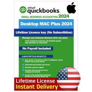 quickbooks mac desktop 2024 – lifetime license 1 user key us